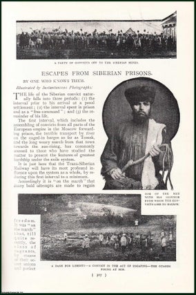 Escapes From Siberian Prisons, by One Who Knows Them. An uncommon original article from the Harmsworth London Magazine, 1899.