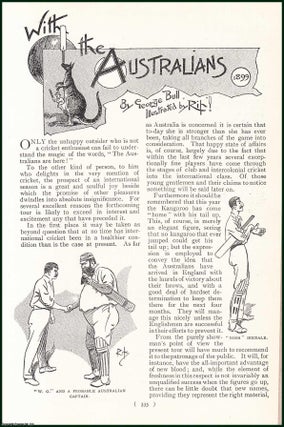 Item #247948 Cricket With The Australians. An uncommon original article from the Harmsworth...