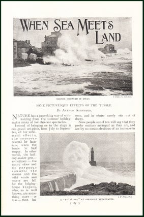 Item #247990 When Sea Meets Land. Some Picturesque Views of Swamped Promenades. An uncommon...