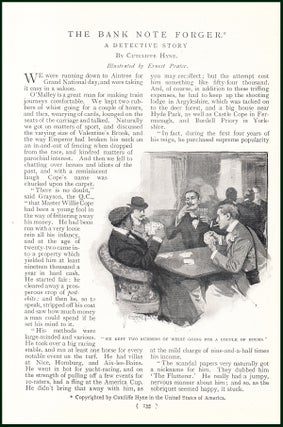 Item #247996 The Bank Note Forger. A Detective Story. An uncommon original article from the...