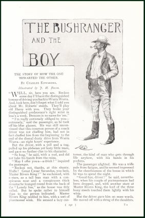 Item #248011 The Bushranger and the Boy. The Story of How the One Thwarted the Other. An uncommon...