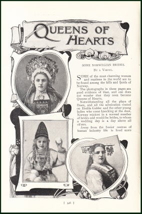 Item #248018 Queen of Hearts. Some Norwegian Brides : Traditional Wedding Costume. An uncommon...