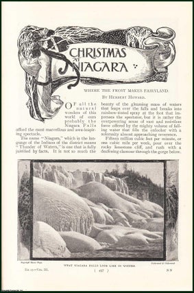 Item #248036 Christmas at Niagara Falls. Where The Frost Makes Fairyland. An uncommon original...