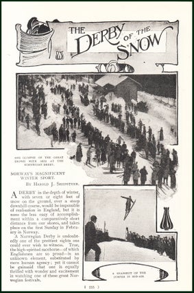 Item #248042 Norway's Magnificent Winter Sport. The Derby of the Snow. An uncommon original...