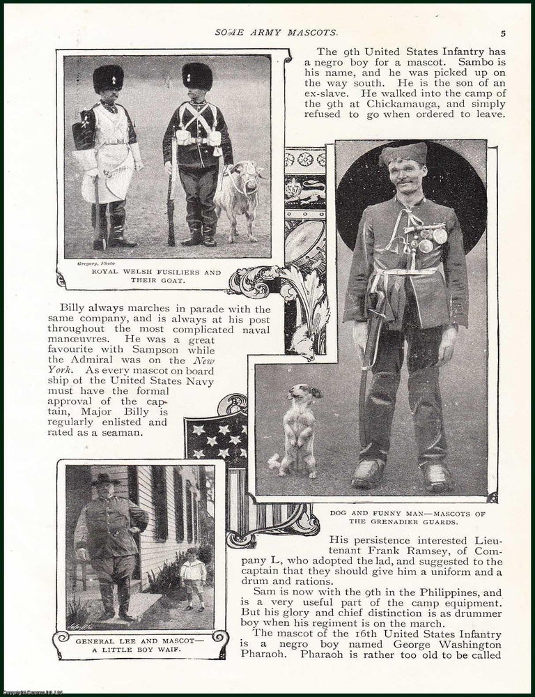 Item #248047 General Lee & Mascot - A Little Boy Waif ; Royal Welsh Fusiliers & Their Goat ;...