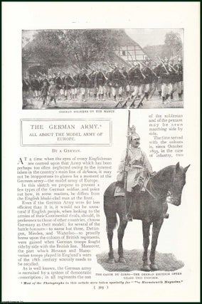 Item #248079 The German Army. All About The Model Army Of Europe. An uncommon original article...
