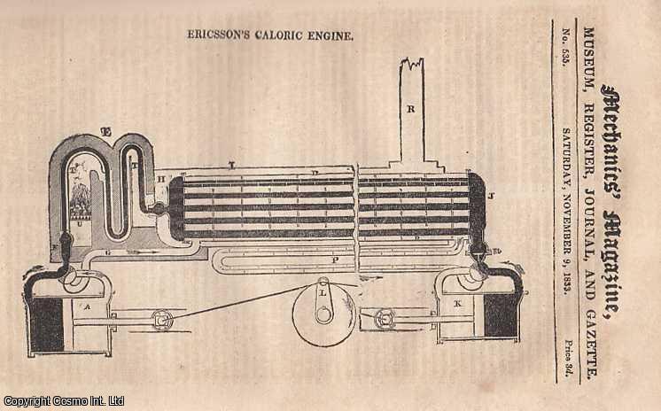 Ericsson's Caloric Engine; Rotary Engines; Work Of Steam Engines In ...