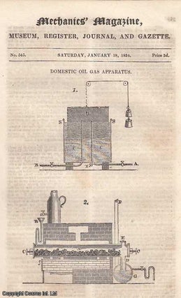 Item #248441 Domestic Oil Gas Apparatus; The Undulating Railway-Reply Of Mr. Cheverton To...