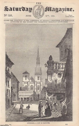 Gottingen, a City of Hanover; Progressive Motion in Man; Brewing. Saturday Magazine.