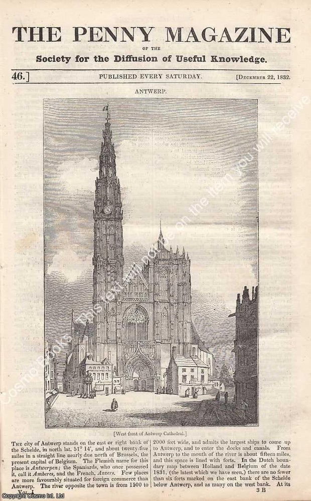 Item #249087 Antwerp; Structue and Use of the Human Lungs; the Elgin Marbles; The Great...