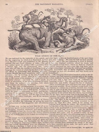Sir Isaac Newton ; Travelling in Spain ; St. Swithun's Day ; On Bread ; Wild Sports in the East ; Botanical Diversions, etc. A complete rare weekly issue of the Saturday Magazine, 1832.