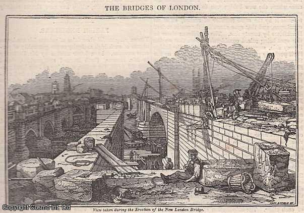 Item #249097 The Bridges of London; Parish Registers; Ancient Water Marks in Paper; The Llama; Tobacco; Captain Skinner's Excursions in India; The locust and the Ichneumon, etc. Issue No. 11, September 1st, 1832. A complete original weekly issue of the Saturday Magazine, 1832. Saturday Magazine.