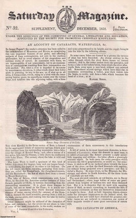 An Account of Cataracts, Waterfalls, etc. The Falls of America. Saturday Magazine.