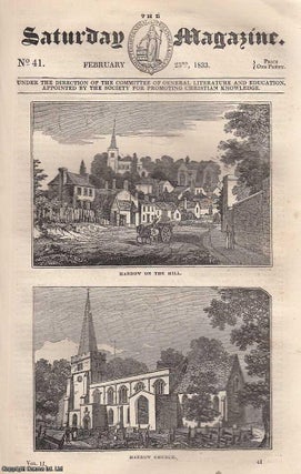 Harrow on the Hill; Elspy Campbell; John Evelyn; Condition of. Saturday Magazine.