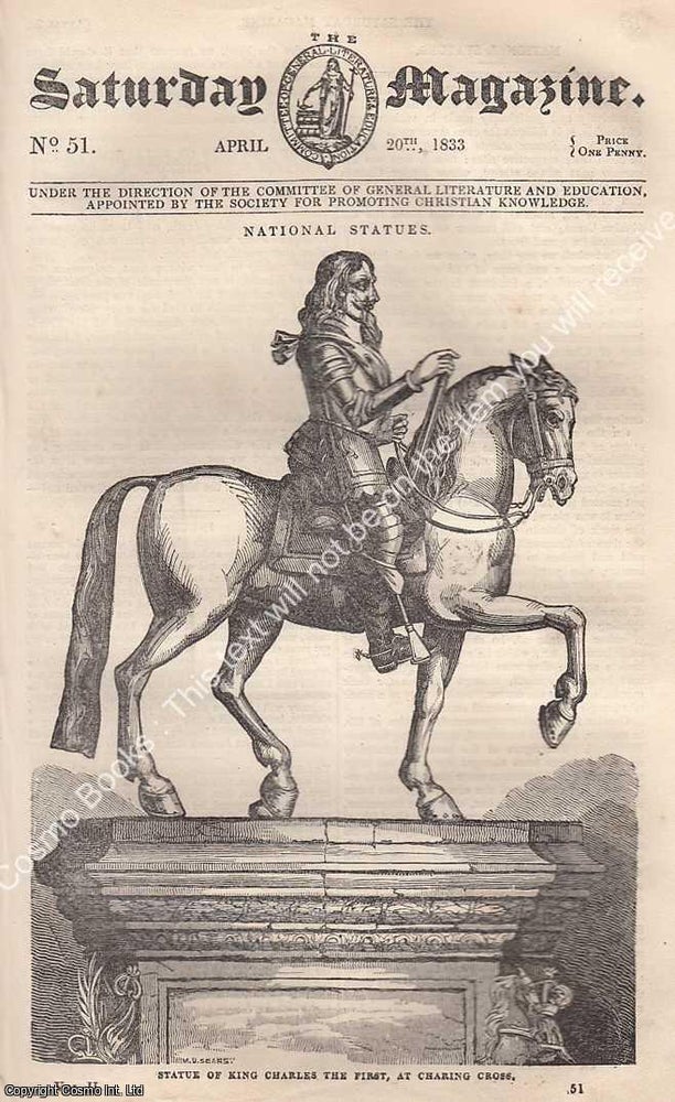 Item #249136 Statue of King Charles the First, at Charing Cross; The Ruins of Fountains Abbey,...