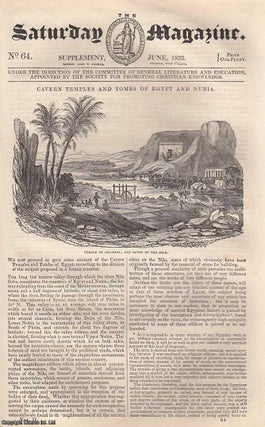 Item #249149 Cavern Temples and Tombs of Egypt and Nubia. Issue No. 64. June, 1833. A complete...