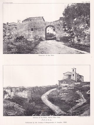 Architectural Features of the City of Ardea. An article printed in 1885, written by John Henry Parker, C.B. : 11 pages, 2 plates & 1 plan.