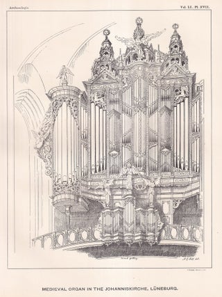 The Medieval Organs at Lubeck, and some other ancient organs. An article printed in 1888, written by G. Hill : 8 pages + 3 plates.