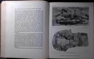 1894, Excavations on the site of the Roman city at Silchester, Hants. An article printed in 1895, written by George E. Fox, & H.A. Grueber : 56 pages with 7 illustrations + 1 plate + 2 large plates.