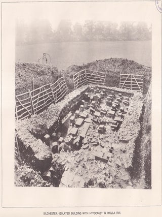 1897, Excavations on the site of the Roman city at Silchester, Hants. An article printed in 1898, written by W.H. St. John Hope : 24 pages with 7 illustrations + 2 plates + 2 large plates.