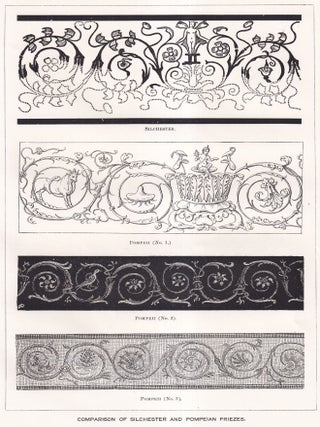 1898, Excavations on the site of the Roman city at Silchester, Hants. An article printed in 1899, written by W.H. St. John Hope : 22 pages, 4 illustrations, 3 plates, 1 large folding plan & 1 large folding plate.