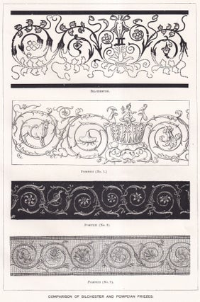 1898, Excavations on the site of the Roman city at Silchester, Hants. An article printed in 1899, written by W.H. St. John Hope : 22 pages, 4 illustrations, 3 plates, 1 large folding plan & 1 large folding plate.