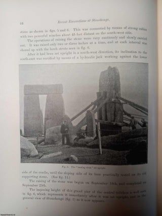 Recent Excavations at Stonehenge. An article printed in 1902, written by William Gowland : 82 pages with 29 illustrations + 4 plates.
