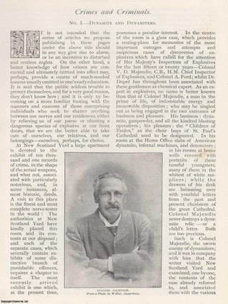 Crimes and Criminals : Dynamite and Dynamiters ; Burglars and Burgling ; Coiners and Coining ; Forgers and Begging Letter Writers. A series of 4 illustrated articles, 1894.