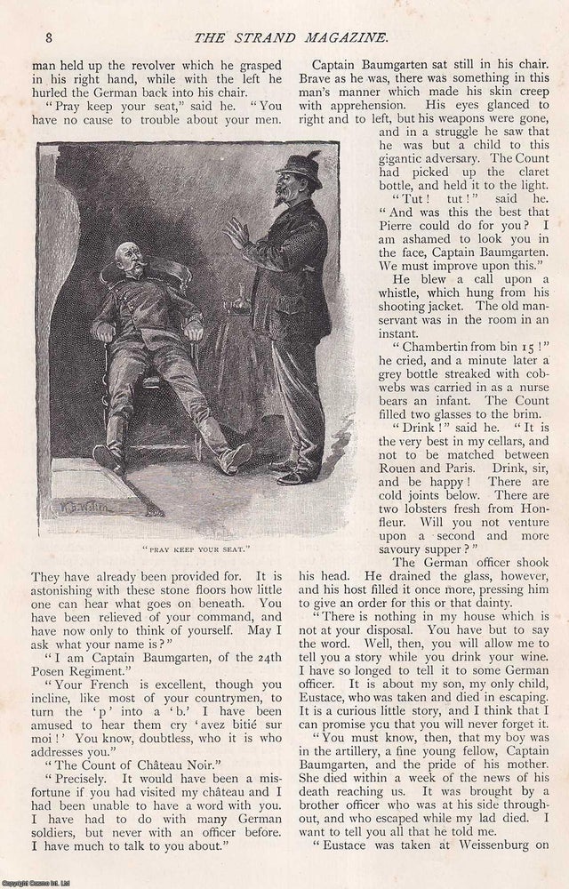Item #252449 The Lord of Chateau Noir : A Story. An uncommon original article from The Strand Magazine, 1894. Arthur Conan Doyle.