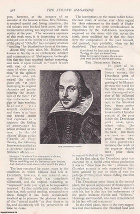 Item #252491 The Likenesses of Shakespeare. An uncommon original article from The Strand...