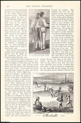 Item #252692 The Evolution of Cricket. An uncommon original article from The Strand Magazine,...
