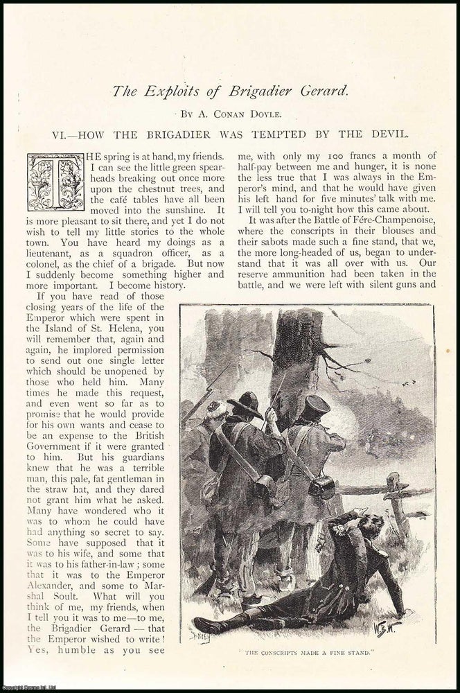 Item #252694 How The Brigadier Was Tempted by The Devil, by A. Conan Doyle : The Exploits of Brigadier Gerard. An uncommon original article from The Strand Magazine, 1895. Arthur Conan Doyle.