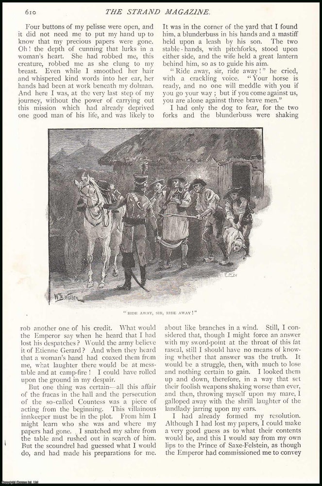 Item #252726 How The Brigadier Played for a Kingdom, by A. Conan Doyale : The Exploits of Brigadier Gerard. An uncommon original article from The Strand Magazine, 1895. Arthur Conan Doyle.