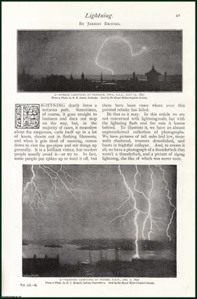 Lightning. An uncommon original article from The Strand Magazine, 1897. Jeremy Broome.