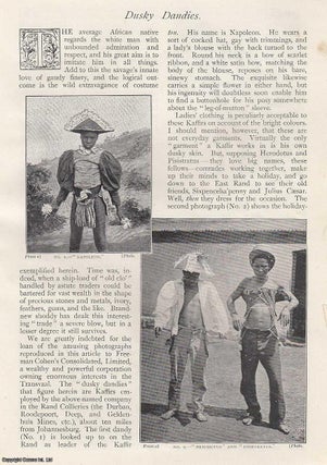 Dusky Dandies. Kaffirs employed by Rand Colleries. An uncommon original. Strand Magazine.