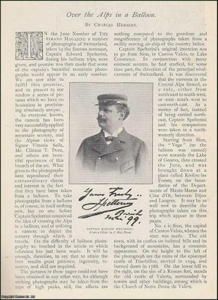 Item #253292 Over the Alps in a Balloon, Captain Edward Spelterini. An uncommon original article...