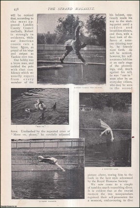 Item #253317 Walking the Pole : water carnivals. The contest took place at the open-air baths of...