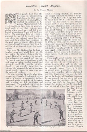 Item #253550 Eccentric Cricket Matches. An uncommon original article from The Strand Magazine,...