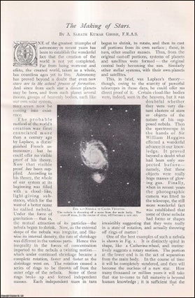 Item #253604 Astronomy. The Making of Stars. An uncommon original article from The Strand...
