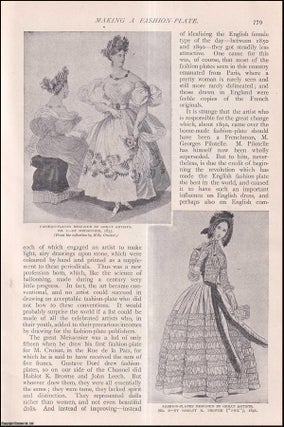 Item #253717 Making a Fashion-Plate. An uncommon original article from The Strand Magazine, 1904....