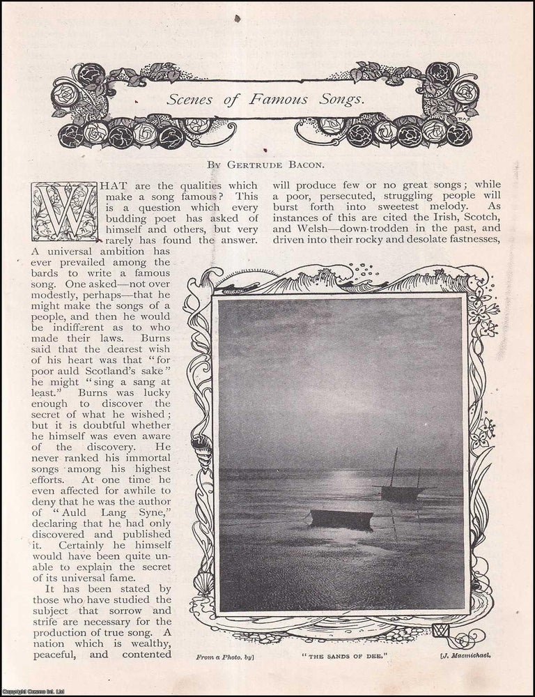 Item #253817 Scenes of Famous Songs : the garden of sleep ; the vicar of bray ; the birks of...