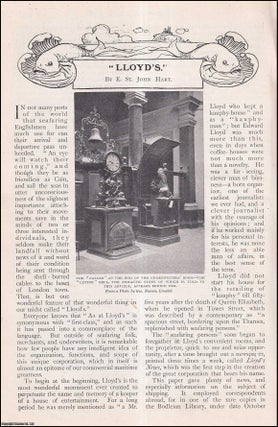 Item #253843 Lloyd's Insurance Underwriters. An uncommon original article from The Strand...