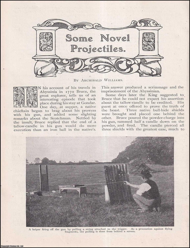 Item #253848 Some Novel Projectiles. Improvised guns. The Strand Magazine : Distinctive,...