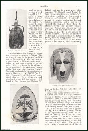 A Mask Used by North American Indians ; Dancing Mask. E A. Brayley Hodgetts.