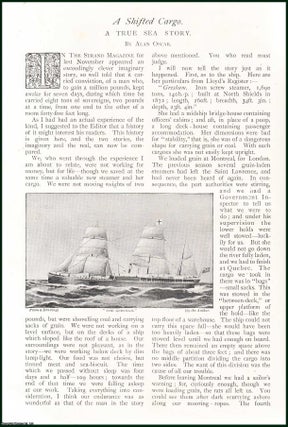 Item #254576 A Shifted Cargo, The Gresham, Iron screw steamer : A True Sea Story. An uncommon...