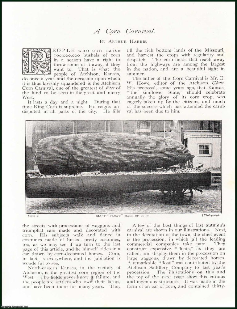 Item #254580 A Corn Carnival, Atchison, Kansas : People who can raise 160,000,000 bushels of corn...