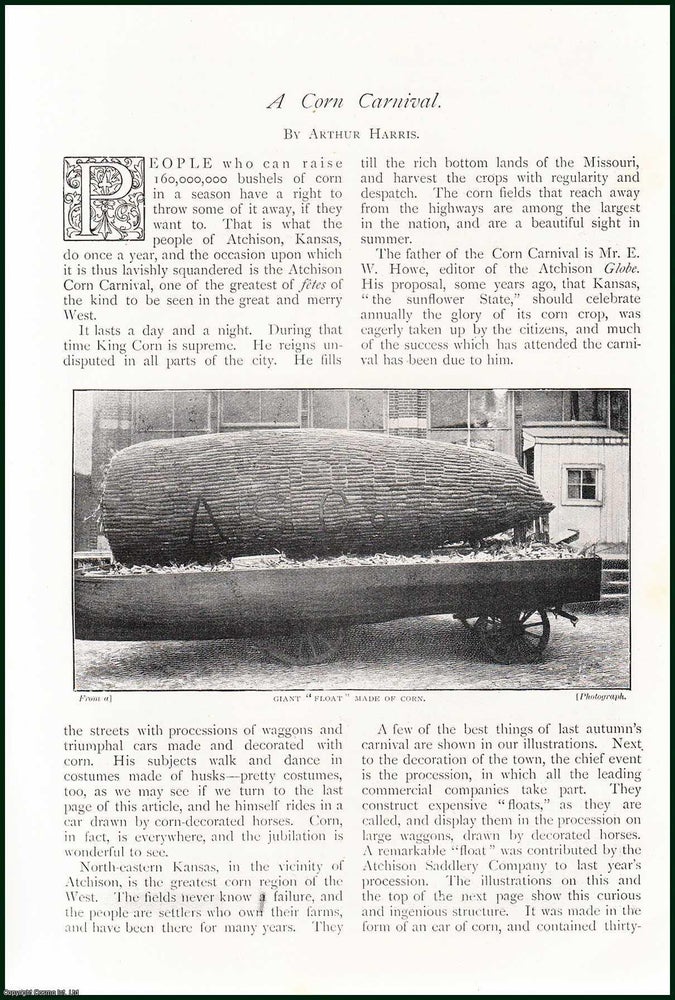 Item #254580 A Corn Carnival, Atchison, Kansas : People who can raise 160,000,000 bushels of corn...