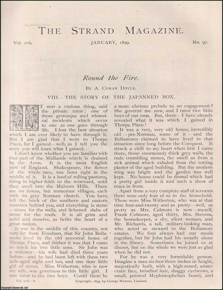 Item #254634 The Story of the Japanned Box : Round The Fire. By A. Conan Doyle. The Strand...