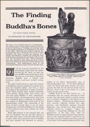 Item #255342 The Finding of Buddha's Bones. An uncommon original article from the Wide World...