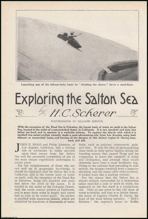 Item #255910 Exploring The Salton Sea, California, 260 feet below sea level, by Motobike and...